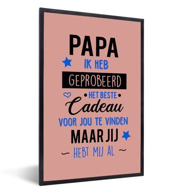 Poster - 40x60 cm - Vatertag Geschenk - Sprüche - Papa