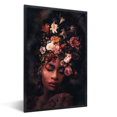 Poster - 60x90 cm - Flora - Frauen - Farben