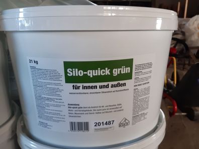 Silo Quick Silolack Wandlack grün 21kg 8,00€/ Kg