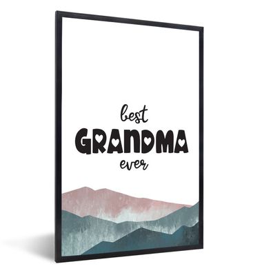 Poster - 20x30 cm - Muttertag - Beste Oma aller Zeiten