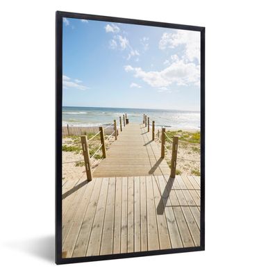 Poster - 20x30 cm - Regale - Meer - Sonne