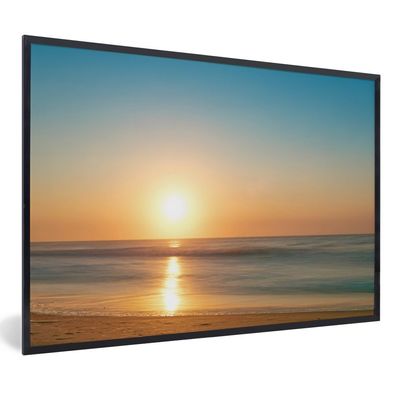 Poster - 120x80 cm - Meer - Farben - Sonne