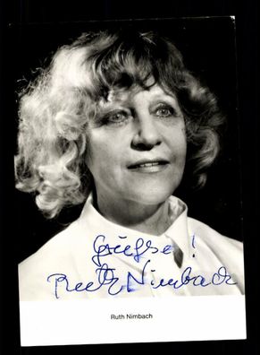 Ruth Nimbach Autogrammkarte Original Signiert ## BC 188738