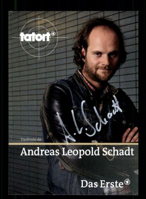 Andreas Leopold Schadt Tatort Autogrammkarte Original Signiert ## BC 190343