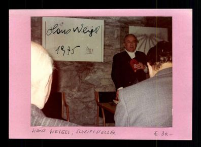 Hans Weigel 1908-1991 Foto Original Signiert Schriftsteller # BC 189083