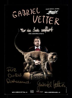 Gabriel Vetter Autogrammkarte Original Signiert Schriftsteller # BC 189094