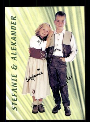 Stefanie und Alexander Autogrammkarte Original Signiert ## BC 189319