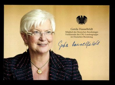 Gerda Hasselfeldt Autogrammkarte Original Signiert # BC 189416