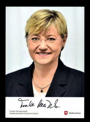 Frauke Heiligenstadt Autogrammkarte Original Signiert # BC 189450
