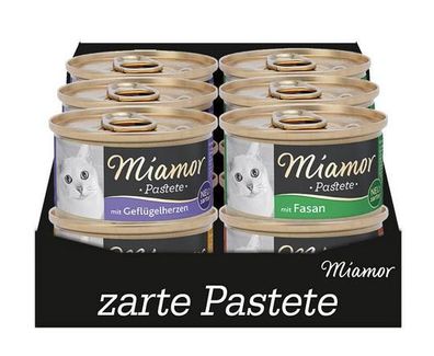 Miamor - Pastete ¦ Multibox Geflügel - 5 x12 x 85g ¦ nasses Katzenfutter in Dosen