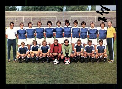 Original Mannschaftskarte FSV Frankfurt 1978-79 Original Signiert Hubert Genz