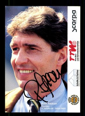 Rudi Assauer Autogrammkarte FC Schalke 04 1994-95 Original Signiert