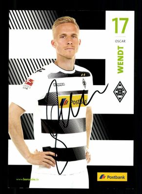 Oscar Wendt Autogrammkarte Borussia Mönchengladbach 2016-17 Original Signiert