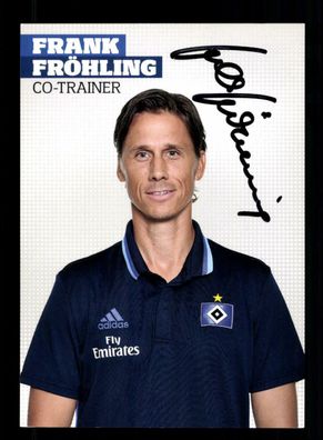 Frank Fröhling Autogrammkarte Hamburger SV 2017-18 Original Signiert