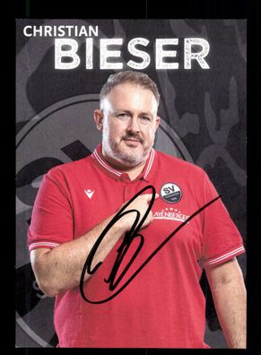 Christian Bieser Autogrammkarte SV Sandhausen 2021-22 Original Signiert