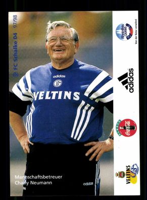 Charly Neumann Autogrammkarte FC Schalke 04 1997-98 ohne Unterschrift