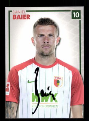 Daniel Baier Autogrammkarte FC Augsburg 2017-18 Original Signiert