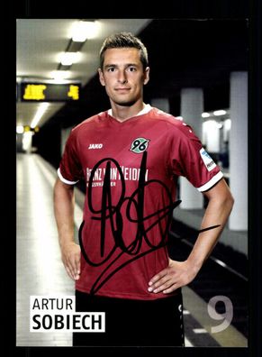 Artur Sobiech Autogrammkarte Hannover 96 2016-17 Original Signiert