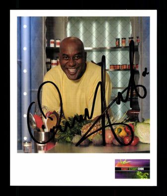 Ainsley Harriott Autogrammkarte Original Signiert Koch # BC 189115