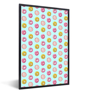 Poster - 20x30 cm - Donut - Muster - Farben