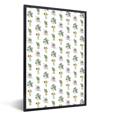 Poster - 20x30 cm - Pflanzen - Pastell - Patterns