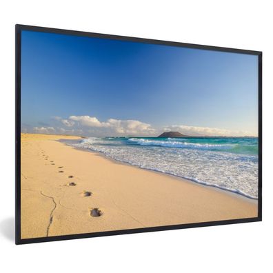 Poster - 30x20 cm - Strand - Meer - Berg