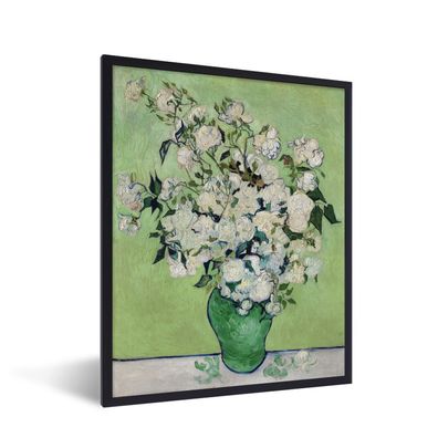 Poster - 30x40 cm - Vase mit Rosen - Vincent van Gogh