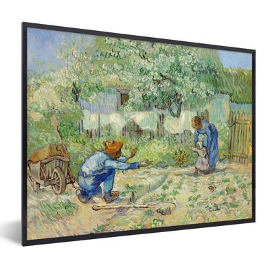 Poster - 80x60 cm - Erste Schritte - Vincent van Gogh