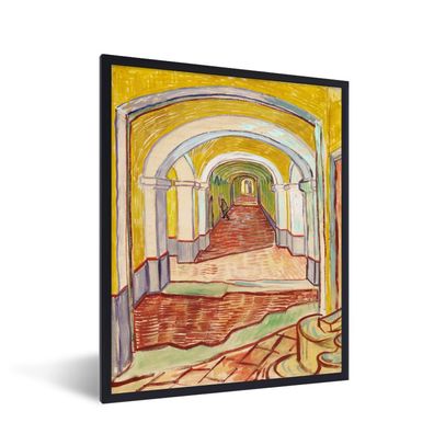 Poster - 60x80 cm - Korridor im Irrenhaus - Vincent van Gogh