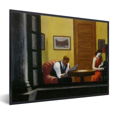 Poster - 80x60 cm - Zimmer in New York - Edward Hopper