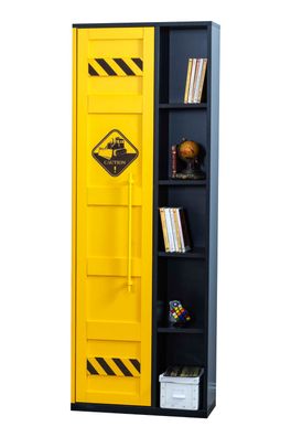 Lajivert Bücherregal Bulldozer mit Tür