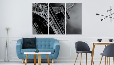 Leinwand Bilder SET 3-Teilig Paris Eiffelturm 3D-Dekor Wandbilder xxl 2354