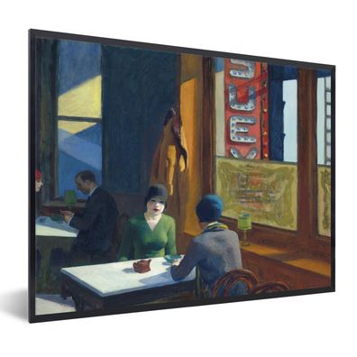 Poster - 80x60 cm - Chop Suey - Edward Hopper