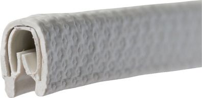 Kantenschutz Klemmber.1-2mm L.10m B.6,5mm H.9,5mm weiß-grau PROMAT - 10 VPE