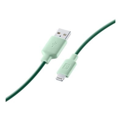 Cellularline 1m USB 2.0 Lade Datenkabel für Apple iPhone 11 12 13 Pro USB A Grün