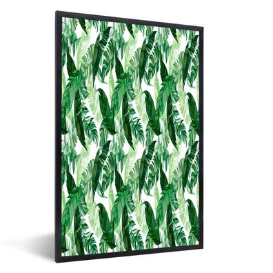Poster - 40x60 cm - Vintage - Blätter - Pflanzen