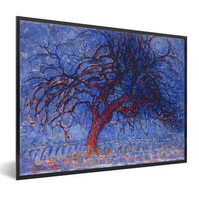 Poster - 40x30 cm - Roter Baum - Piet Mondrian