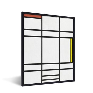Poster - 30x40 cm - Komposition in Weiß, Rot und Gelb - Piet Mondrian