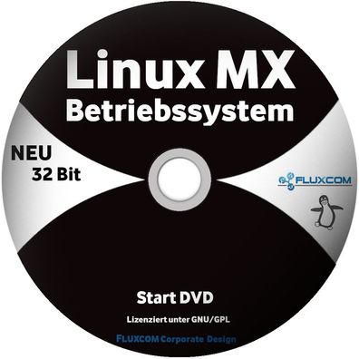 LINUX MX 23 32 Bit DVD, Live-System Betriebssystem, mit Anleitung