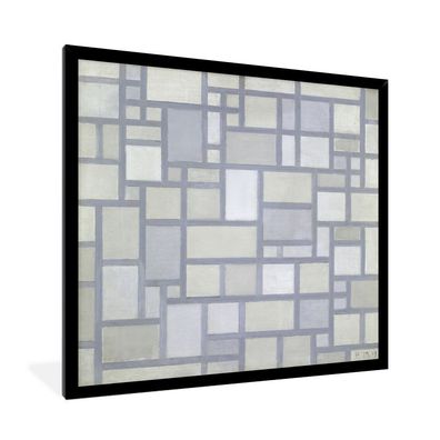 Poster - 40x40 cm - Komposition mit einem Gitter - Piet Mondrian