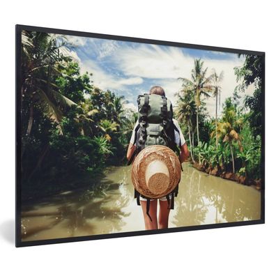 Poster - 90x60 cm - Dschungel - Reisen - Wasser