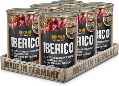 Belcando ¦ Super Premium Dose - Iberico mit Kichererbsen & Preiselbeeren - 6 x400g...