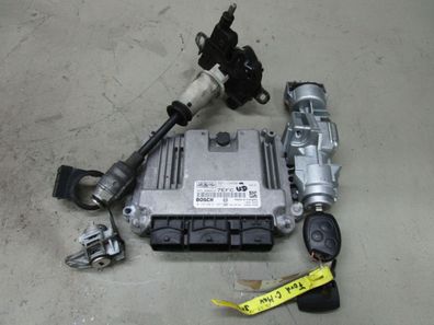 FORD FOCUS C-MAX 1.6 TDCI Steuergerät Motor 7M51-12A650-UD Schließsatz BOSCH