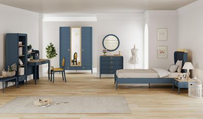 Jugendzimmer Elegant Blue Komplett 7-Teilig