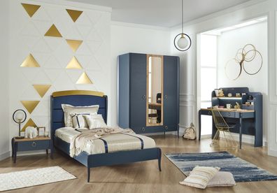 Jugendzimmer Elegant Blue 4-Teilig