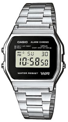 Casio Herren Retro Armbanduhr A158WEA-1EF Digitaluhr