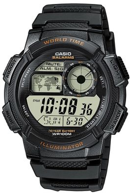 Casio Uhr Digitaluhr AE-1000W-1AVEF schwarz Armbanduhr