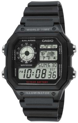 Casio AE-1200WH-1AVEF Digital Uhr schwarz Armbanduhr