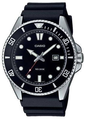 Casio Herren Armbanduhr MDV-107-1A1VEF Resinband schwarz