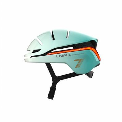 Livall EVO21 Fahrradhelm E-Bike Bremslicht Rücklicht Blinker SOS Smarter Helm mint